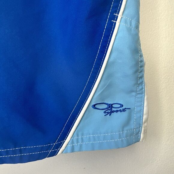 Ocean Pacific Men's Cargo Swim Trunks XL Blues & White Board Shorts Surf - Picture 2 of 7